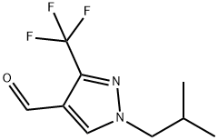 1H-Pyrazole-4-carboxaldehyde, 1-(2-methylpropyl)-3-(trifluoromethyl)- 구조식 이미지