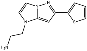 1H-Imidazo[1,2-b]pyrazole-1-ethanamine, 6-(2-thienyl)- Structure