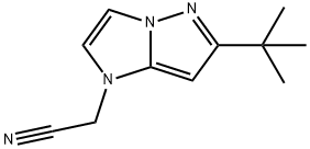 1H-Imidazo[1,2-b]pyrazole-1-acetonitrile, 6-(1,1-dimethylethyl)- Structure