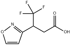 4,4,4-trifluoro-3-(1,2-oxazol-3-yl)butanoic acid Structure