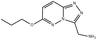 1,2,4-Triazolo[4,3-b]pyridazine-3-methanamine, 6-propoxy- Structure