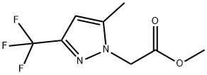 1H-Pyrazole-1-acetic acid, 5-methyl-3-(trifluoromethyl)-, methyl ester Structure