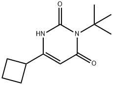 2,4(1H,3H)-Pyrimidinedione, 6-cyclobutyl-3-(1,1-dimethylethyl)- Structure