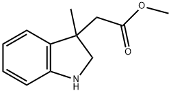 1H-Indole-3-acetic acid, 2,3-dihydro-3-methyl-, methyl ester Structure