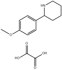 2-(4-Methoxyphenyl)piperidine oxalate salt Structure