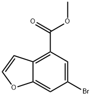 4-Benzofurancarboxylic acid, 6-bromo-, methyl ester Structure