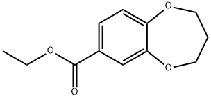 ethyl 3,4-dihydro-2H-benzo[b]1,4-dioxepine-7-carboxylate 구조식 이미지