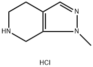 1H-Pyrazolo[3,4-c]pyridine, 4,5,6,7-tetrahydro-1-methyl-, hydrochloride (1:1) Structure