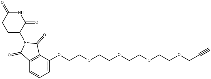 Thalidomide-O-PEG4-Propargyl 구조식 이미지