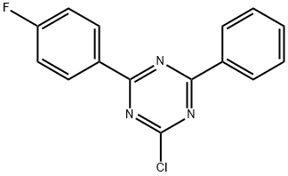 1,3,5-Triazine, 2-chloro-4-(4-fluorophenyl)-6-phenyl- Structure