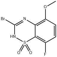 3-Bromo-8-fluoro-5-methoxy-4H-benzo[e][1,2,4]thiadiazine 1,1-dioxide Structure