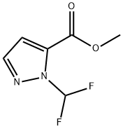 methyl 1-(difluoromethyl)-1H-pyrazole-5-carboxylate Structure