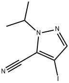 4-iodo-1-isopropyl-1H-pyrazole-5-carbonitrile Structure