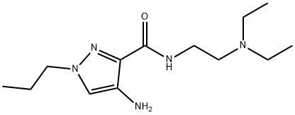 4-amino-N-[2-(diethylamino)ethyl]-1-propyl-1H-pyrazole-3-carboxamide Structure