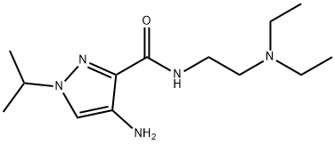 4-amino-N-[2-(diethylamino)ethyl]-1-isopropyl-1H-pyrazole-3-carboxamide Structure