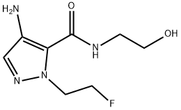 4-amino-1-(2-fluoroethyl)-N-(2-hydroxyethyl)-1H-pyrazole-5-carboxamide Structure