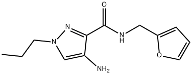 4-amino-N-(2-furylmethyl)-1-propyl-1H-pyrazole-3-carboxamide Structure