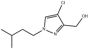 4-chloro-1-(3-methylbutyl)-1H-pyrazol-3-yl]methanol 구조식 이미지