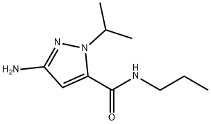 3-amino-1-isopropyl-N-propyl-1H-pyrazole-5-carboxamide 구조식 이미지