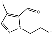 1-(2-fluoroethyl)-4-iodo-1H-pyrazole-5-carbaldehyde Structure