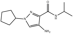 4-amino-1-cyclopentyl-N-isopropyl-1H-pyrazole-3-carboxamide Structure