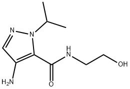 4-amino-N-(2-hydroxyethyl)-1-isopropyl-1H-pyrazole-5-carboxamide Structure