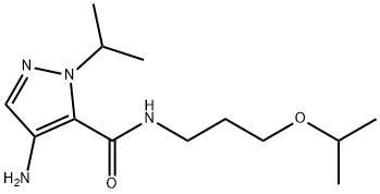 4-amino-N-(3-isopropoxypropyl)-1-isopropyl-1H-pyrazole-5-carboxamide Structure