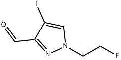 1-(2-fluoroethyl)-4-iodo-1H-pyrazole-3-carbaldehyde Structure