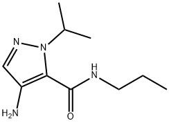 4-amino-1-isopropyl-N-propyl-1H-pyrazole-5-carboxamide Structure