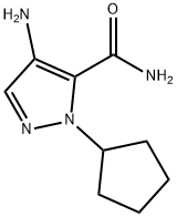 4-amino-1-cyclopentyl-1H-pyrazole-5-carboxamide Structure