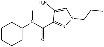 4-amino-N-cyclohexyl-N-methyl-1-propyl-1H-pyrazole-3-carboxamide Structure