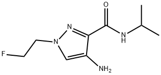 4-amino-1-(2-fluoroethyl)-N-isopropyl-1H-pyrazole-3-carboxamide Structure