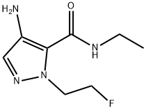 4-amino-N-ethyl-1-(2-fluoroethyl)-1H-pyrazole-5-carboxamide Structure