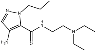 4-amino-N-[2-(diethylamino)ethyl]-1-propyl-1H-pyrazole-5-carboxamide 구조식 이미지