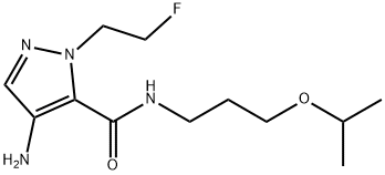 4-amino-1-(2-fluoroethyl)-N-(3-isopropoxypropyl)-1H-pyrazole-5-carboxamide Structure