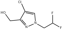 4-chloro-1-(2,2-difluoroethyl)-1H-pyrazol-3-yl]methanol Structure