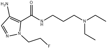 4-amino-N-[3-(diethylamino)propyl]-1-(2-fluoroethyl)-1H-pyrazole-5-carboxamide Structure