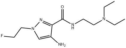 4-amino-N-[2-(diethylamino)ethyl]-1-(2-fluoroethyl)-1H-pyrazole-3-carboxamide Structure