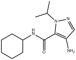 4-amino-N-cyclohexyl-1-isopropyl-1H-pyrazole-5-carboxamide Structure