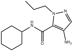 4-amino-N-cyclohexyl-1-propyl-1H-pyrazole-5-carboxamide Structure
