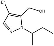 (4-bromo-1-sec-butyl-1H-pyrazol-5-yl)methanol Structure