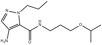 4-amino-N-(3-isopropoxypropyl)-1-propyl-1H-pyrazole-5-carboxamide Structure