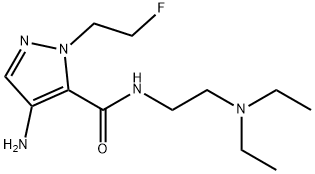 4-amino-N-[2-(diethylamino)ethyl]-1-(2-fluoroethyl)-1H-pyrazole-5-carboxamide Structure