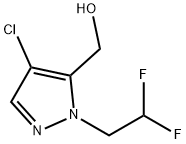 4-chloro-1-(2,2-difluoroethyl)-1H-pyrazol-5-yl]methanol Structure
