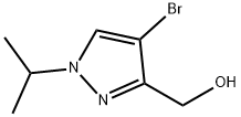 (4-bromo-1-isopropyl-1H-pyrazol-3-yl)methanol 구조식 이미지