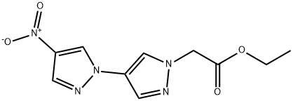 ethyl (4-nitro-1'H-1,4'-bipyrazol-1'-yl)acetate Structure