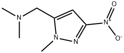 dimethyl[(1-methyl-3-nitro-1H-pyrazol-5-yl)methyl]amine Structure