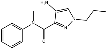 4-amino-N-methyl-N-phenyl-1-propyl-1H-pyrazole-3-carboxamide Structure