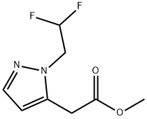 methyl [1-(2,2-difluoroethyl)-1H-pyrazol-5-yl]acetate Structure