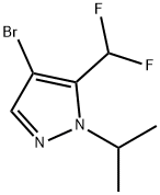 4-bromo-5-(difluoromethyl)-1-isopropyl-1H-pyrazole Structure